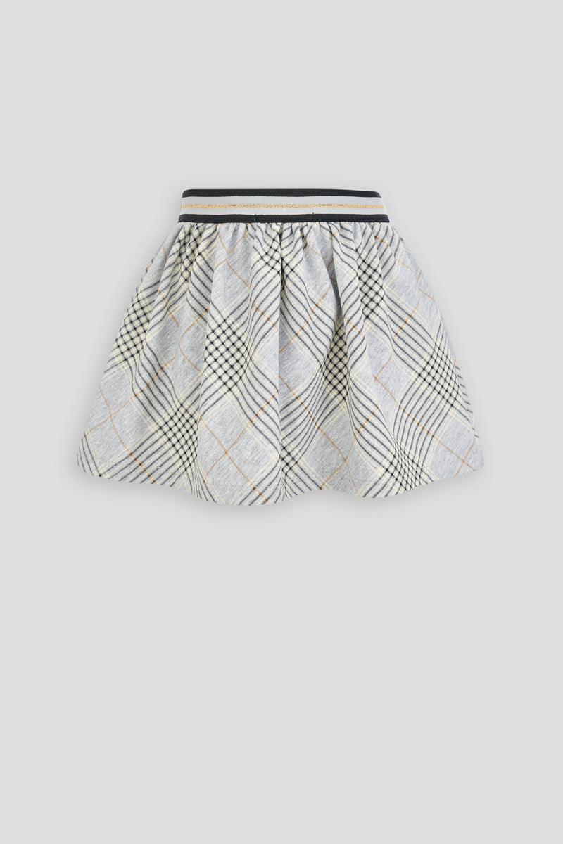 Checkered Skirt, brown