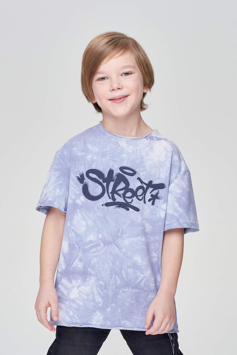 Tie-Die Effect Oversize T-Shirt