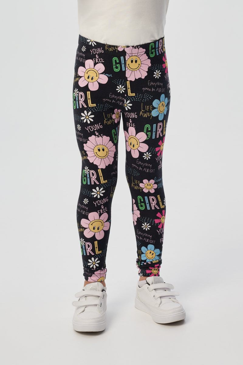 Branded print leggins pants