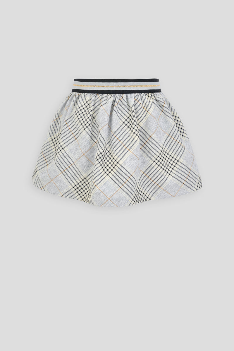 Checkered Skirt, brown