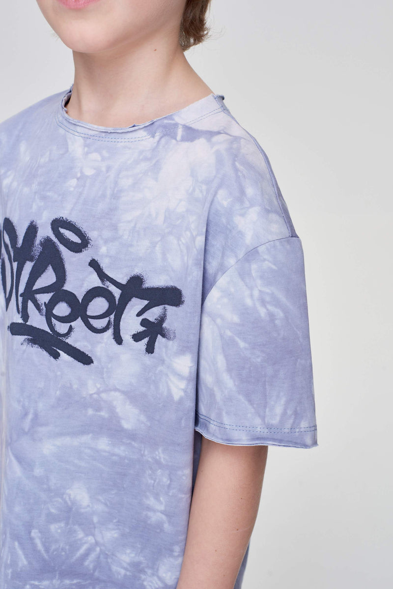 Tie-Die Effect Oversize T-Shirt