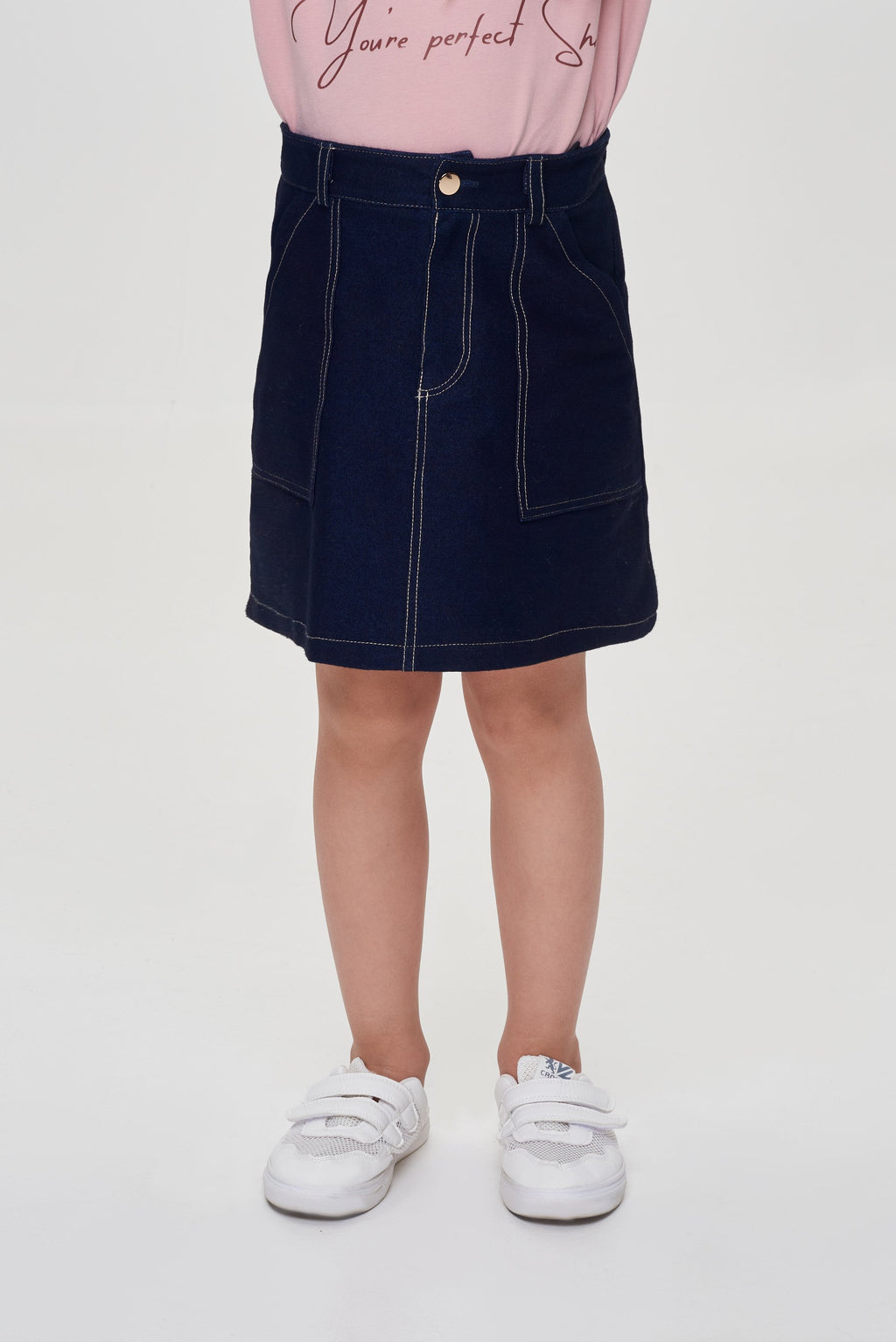 A-la Denim Skirt, navy