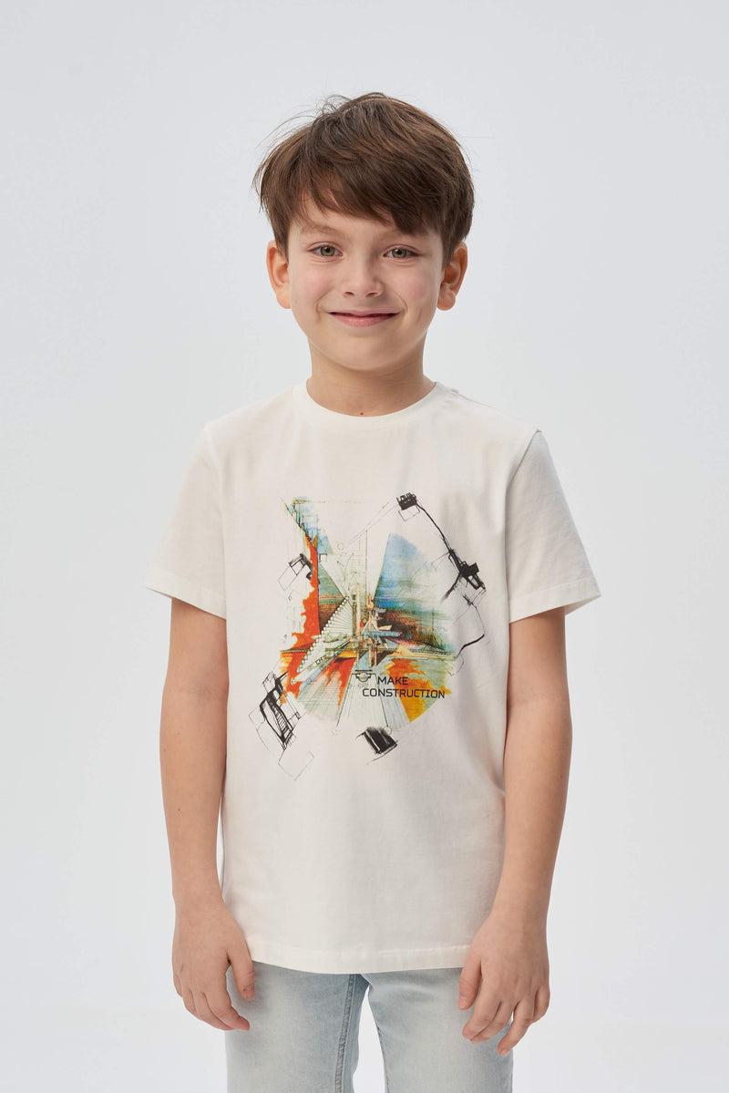 Colorful abstract printed T-Shirt