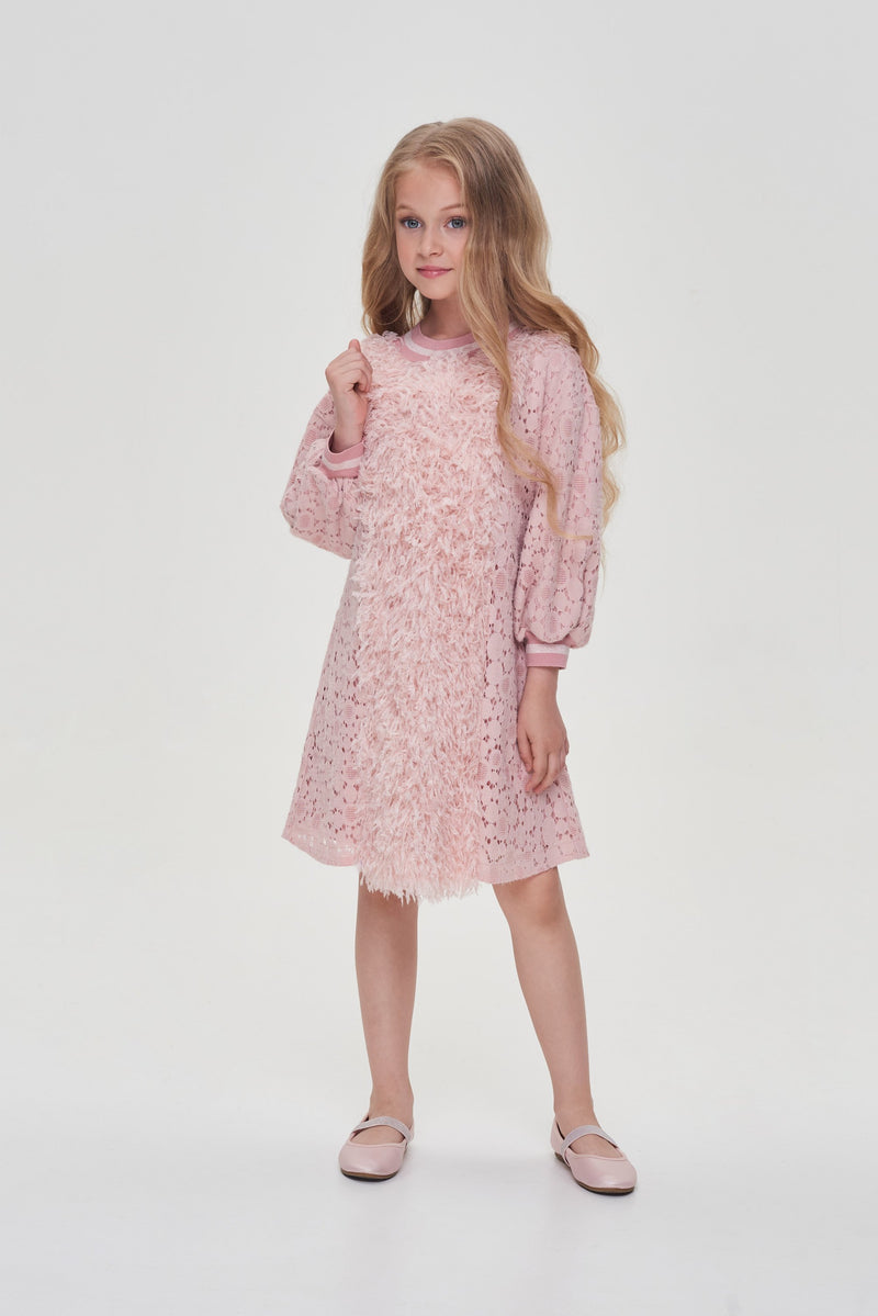 Soft Combined Lace Dress