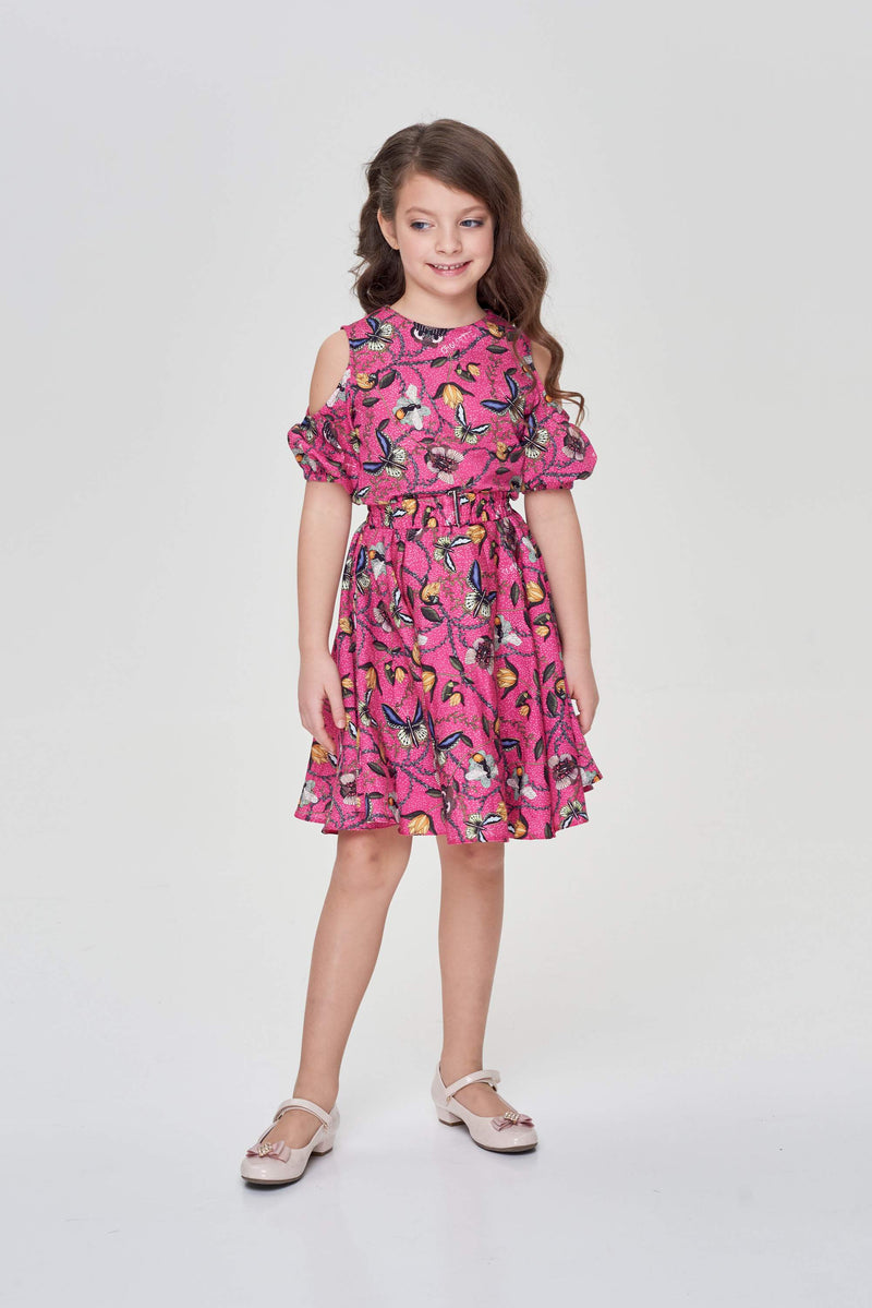 Sun Skirt Dress, Branded Print