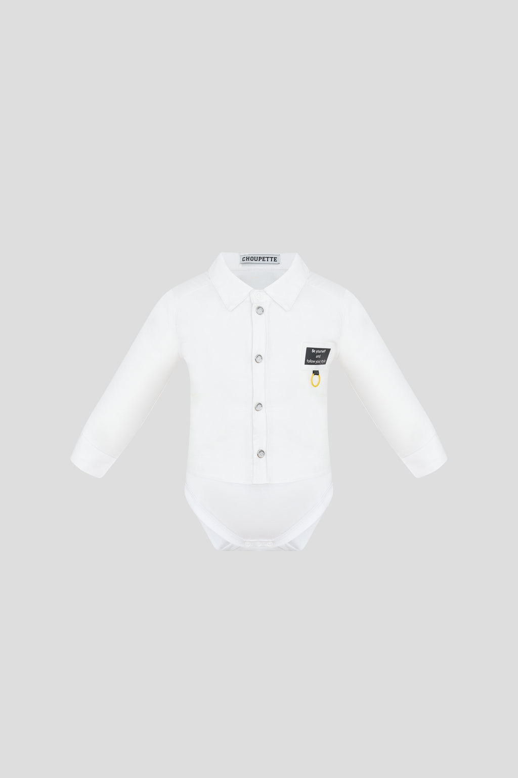 Ecru shirt imitation bodysuit